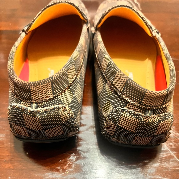 Alberto Fellini Checkered Black and Tan Loafers - Picture 3 of 3